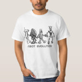 robot evolutie monoshirt t-shirt (Voorkant)