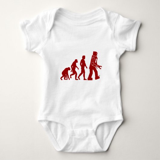 Robot Evolutie van man in robot Romper (Voorkant)
