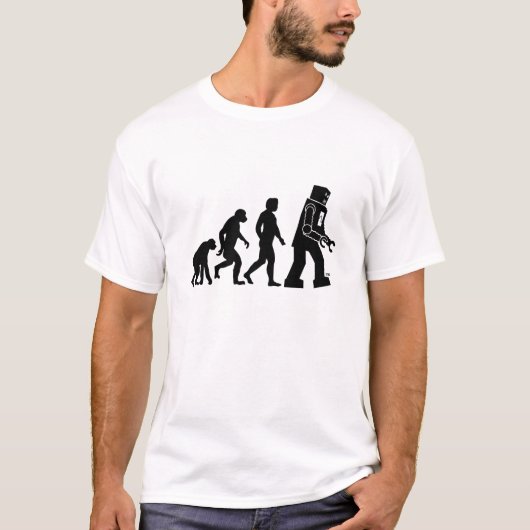 Robot Evolution - Onze nieuwe Robot Overlords T-shirt (Voorkant)