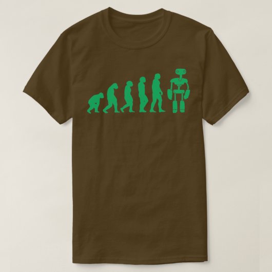 Robot Evolution Robotics AI Science Fiction T-shirt (Design voorkant)