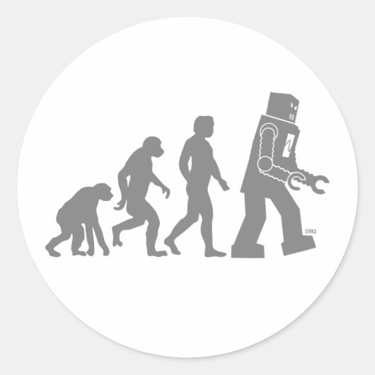 Robot Evolution Sticker (Voorkant)