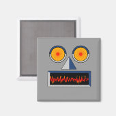 Robot Face Magnet Magneet (Voorkant / Achterkant)