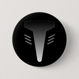Robot Face Ronde Button 5,7 Cm