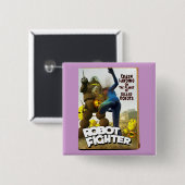 Robot Fighter Fake Pulp Hoesje 2 Button (Voorkant /achterkant)