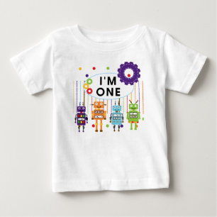 Robot First Birthday Tshirts en Gifts