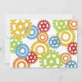 Robot Foto Verjaardag Uitnodigingen Robot Party (Achterkant)