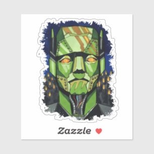 Robot Frankenstein, het monster van Frankenstein Sticker