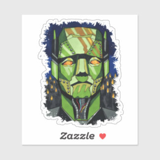 Robot Frankenstein, het monster van Frankenstein Sticker