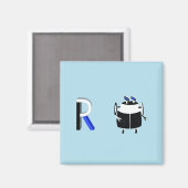 Robot Fridge Magnet Magneet (Voorkant / Achterkant)