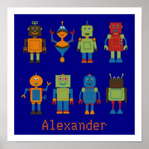 Robot Friends Specialized Kinder Poster