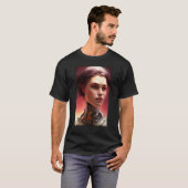 Robot Future Technology Science Woman Retro Vintag T-shirt (Voorkant volledig)