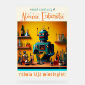 Robot futuriste rétro ROBIA 12J2 Mixologue (Recto)