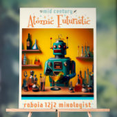 Robot futuriste rétro ROBIA 12J2 Mixologue (Neutre)
