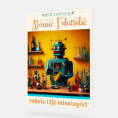 Robot futuriste rétro ROBIA 12J2 Mixologue (Angle)