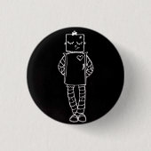 Robot Girl Button (Voorkant)