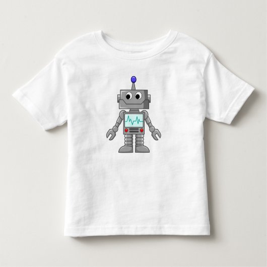 Robot glimlachen kinder shirts (Voorkant)