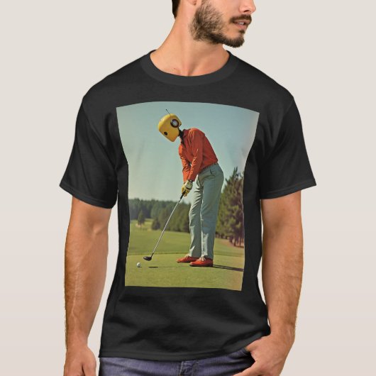 Robot Golfer T-shirt (Voorkant)