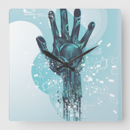 Robot Hand Wall klok