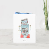 RoBoT Happy Birthday Kaart (Achterkant)