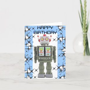 RoBoT Happy Birthday Kaart