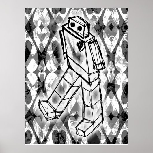 Robot Hearts-Poster Poster (Voorkant)