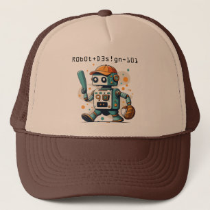 Robot honkbal schattige basis trucker pet