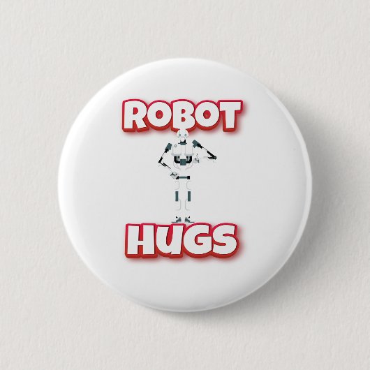Robot Hugs Ronde Button 5,7 Cm (Voorkant)