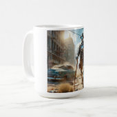 Robot in Ghost Town Koffiemok (Voorkant links)