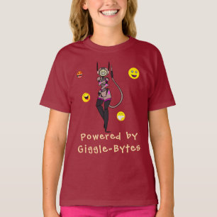 Robot Inspirationnel Rouge Giggle T-shirt amusant