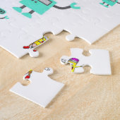Robot Jigzaag Puzzle Legpuzzel (Zijkant)
