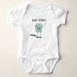 Robot jongen baby shower romper