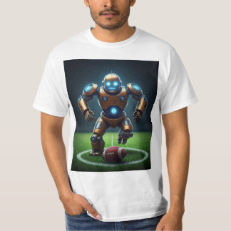 Robot jouer football graphique Tshirt