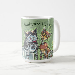 Robot Junkyard Chat Et Chien CLASSIC MUG *Personna