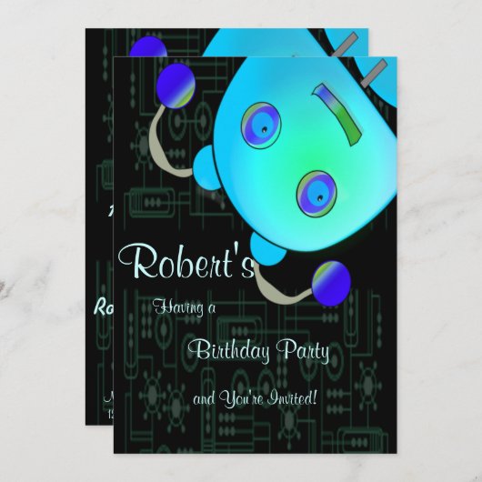 Robot Kaart (Voorkant / Achterkant)