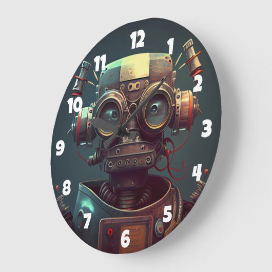 Robot Large Clock Grote Klok (Hoek)