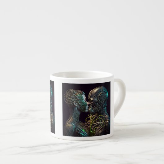 Robot Love Espresso Mok (Voorkant rechts)