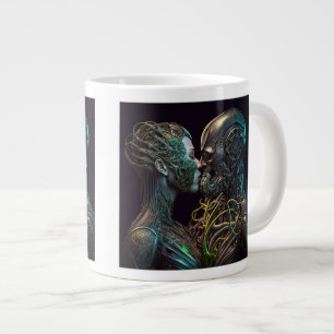 Robot Love Jumbo Mug