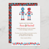 Robot Love Wedding v.2 Kaart (Voorkant / Achterkant)