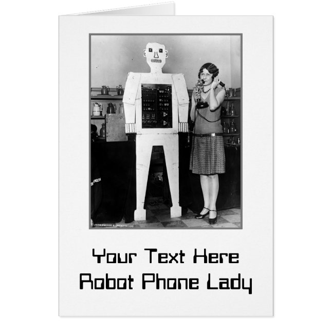 Robot, Madame, téléphone (Devant)