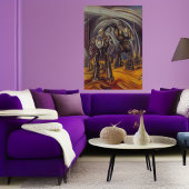 Robot Mech sur une planète alien | AI Art Poster