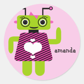Robot Meisje Sticker
