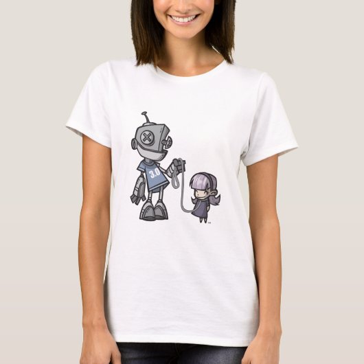 Robot-met-kind T-shirt (Voorkant)