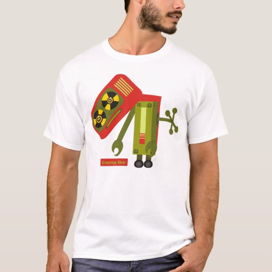 Robot met lage energietrobot t-shirt (Voorkant)