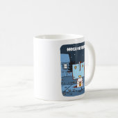 Robot miette rétro Halloween Mug (Devant droit)