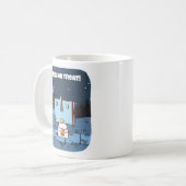 Robot miette rétro Halloween Mug (Devant gauche)