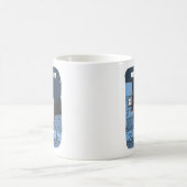 Robot miette rétro Halloween Mug (Centre)