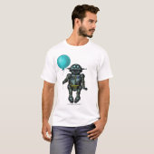 Robot mignon drôle avec la conception de T-shirt (Devant entier)
