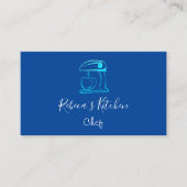 Robot Mixer Chef Sweets Bakery Navy Visitekaartje (Voorkant)