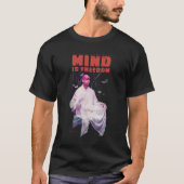 Robot monk met botervliegen t-shirt (Voorkant)