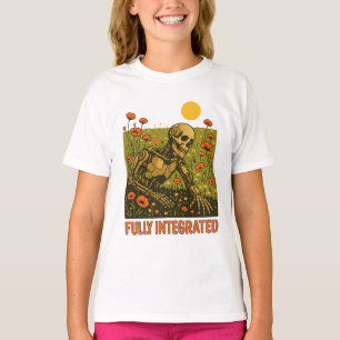 Robot Natuur Bloemen Bloesemveld T-shirt